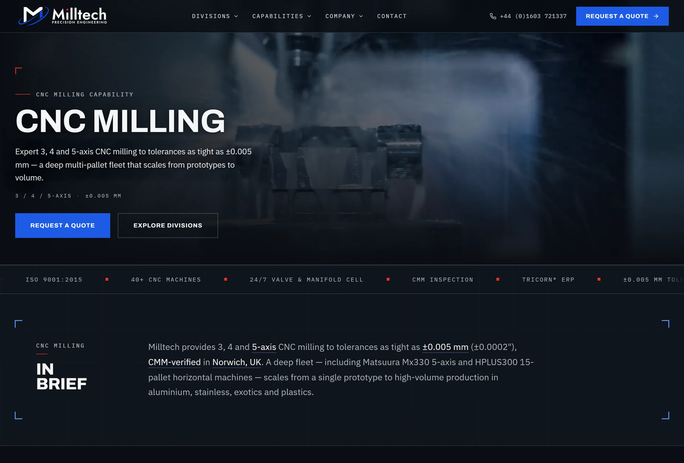 Milltech Precision — The number, not the adjective