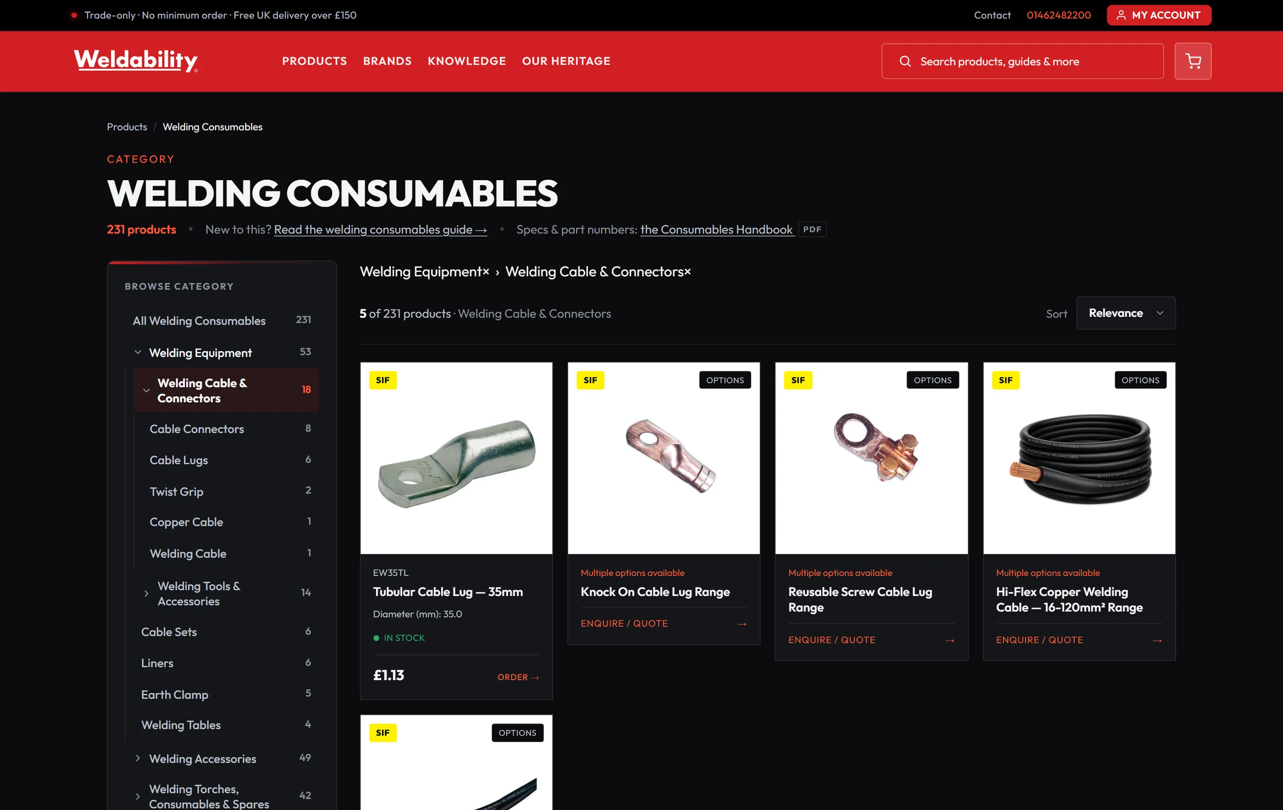 Weldability-SIF — A catalogue that survives being searched